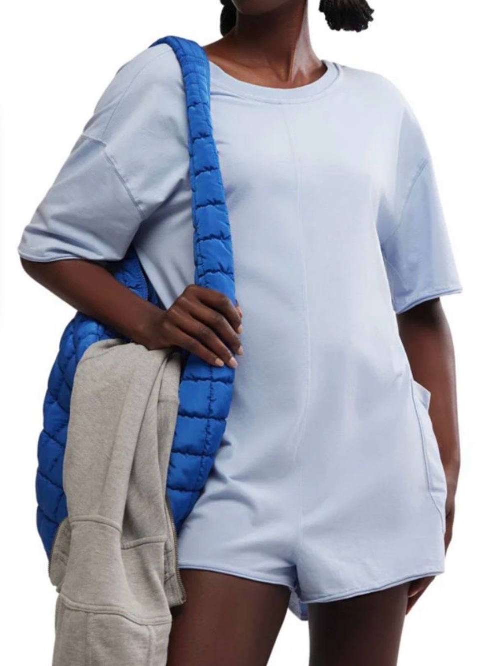FP Movement Women's Hot Shot Tee Romper Size XS Color is Steel